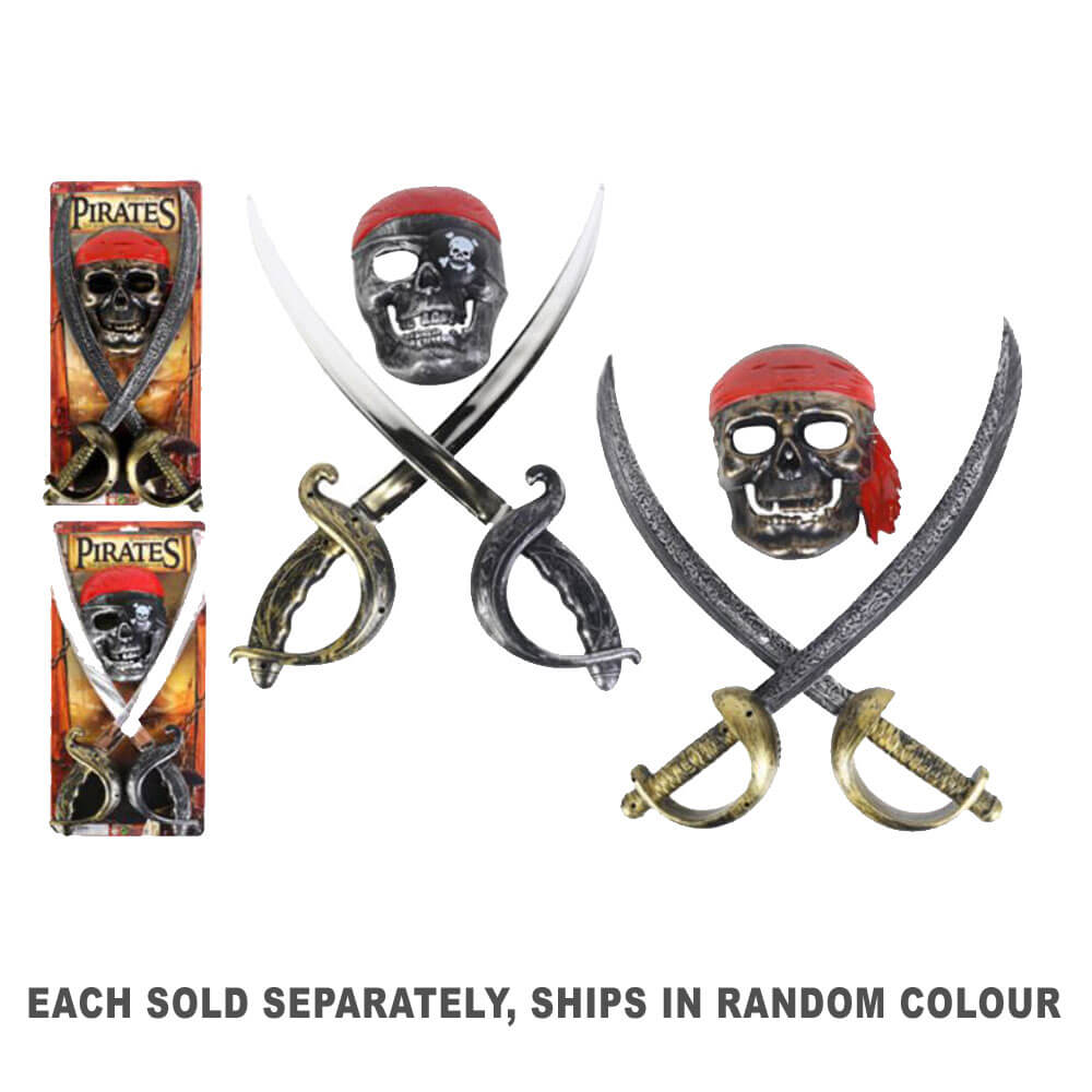 Pirate Set with 2 Swords and 1 Facemask