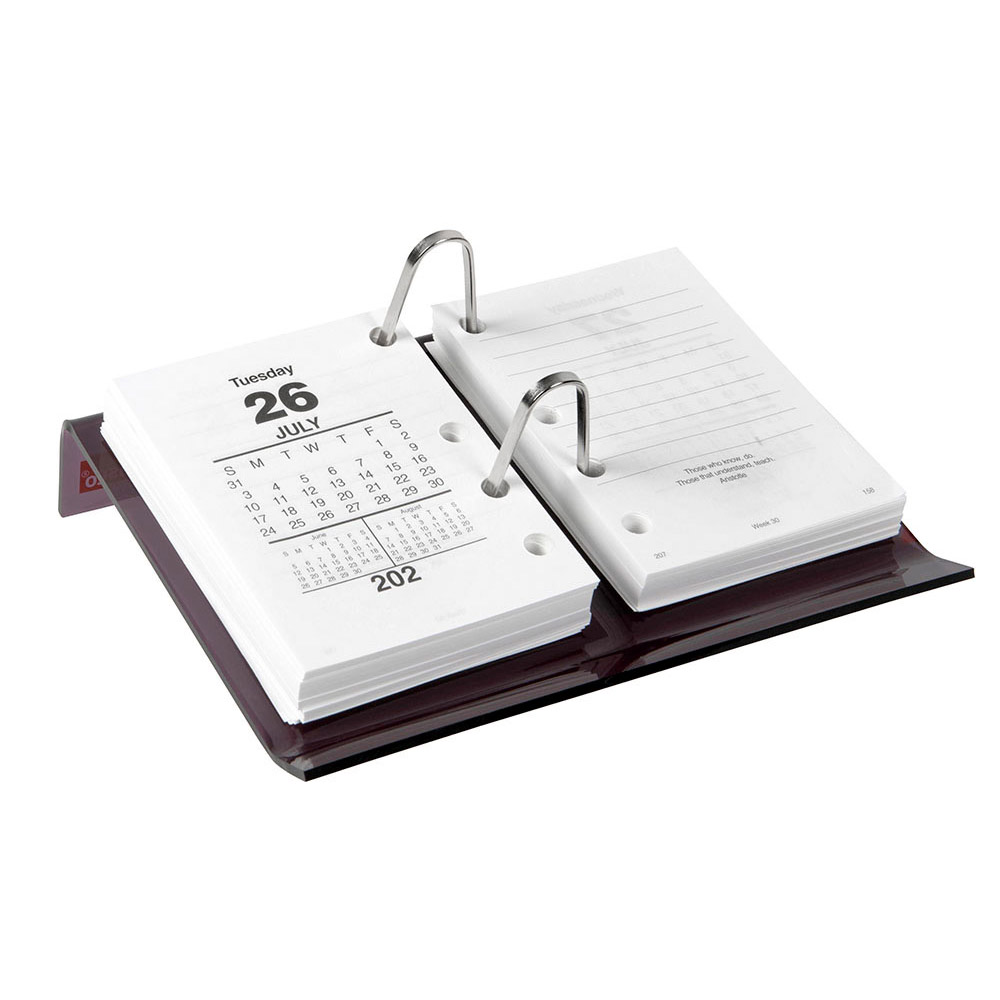 Sasco Side Hole Calendar Desk Stand (Brown)
