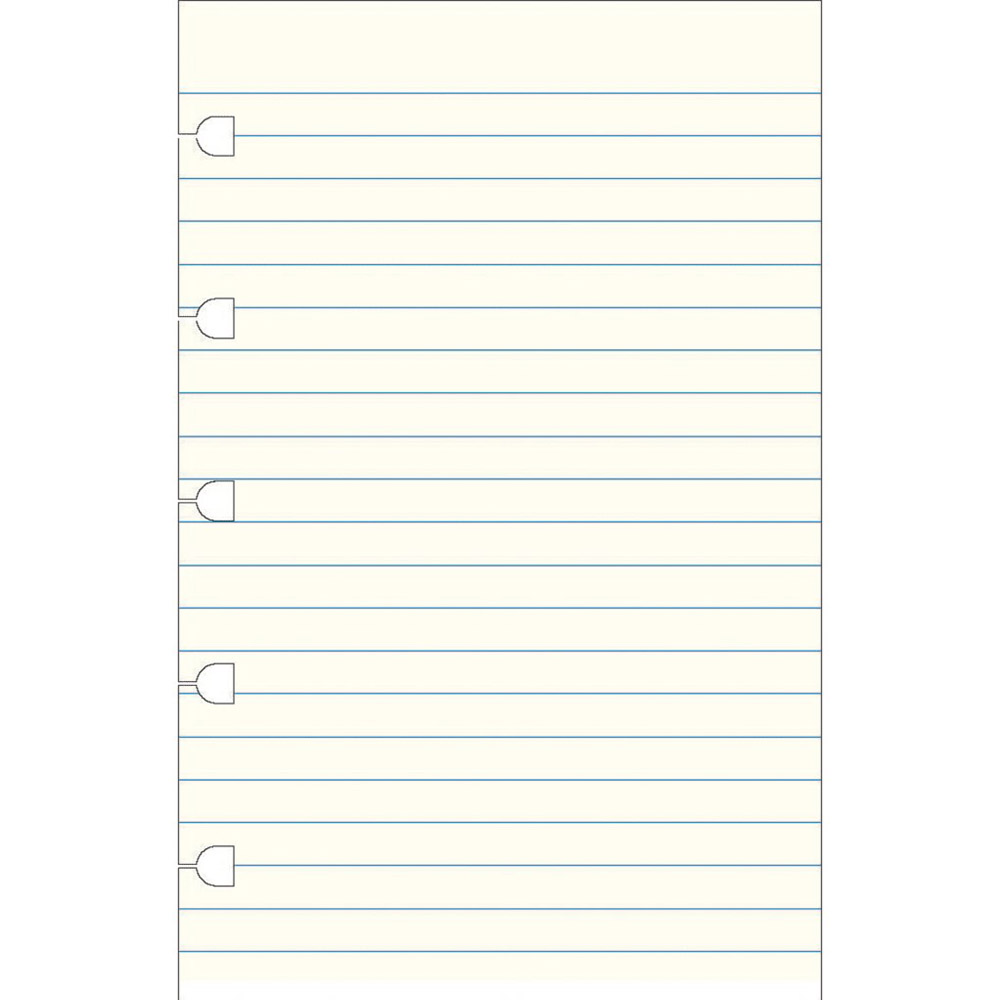 Filofax Ruled Pocket Notebook Paper Refill 32pk