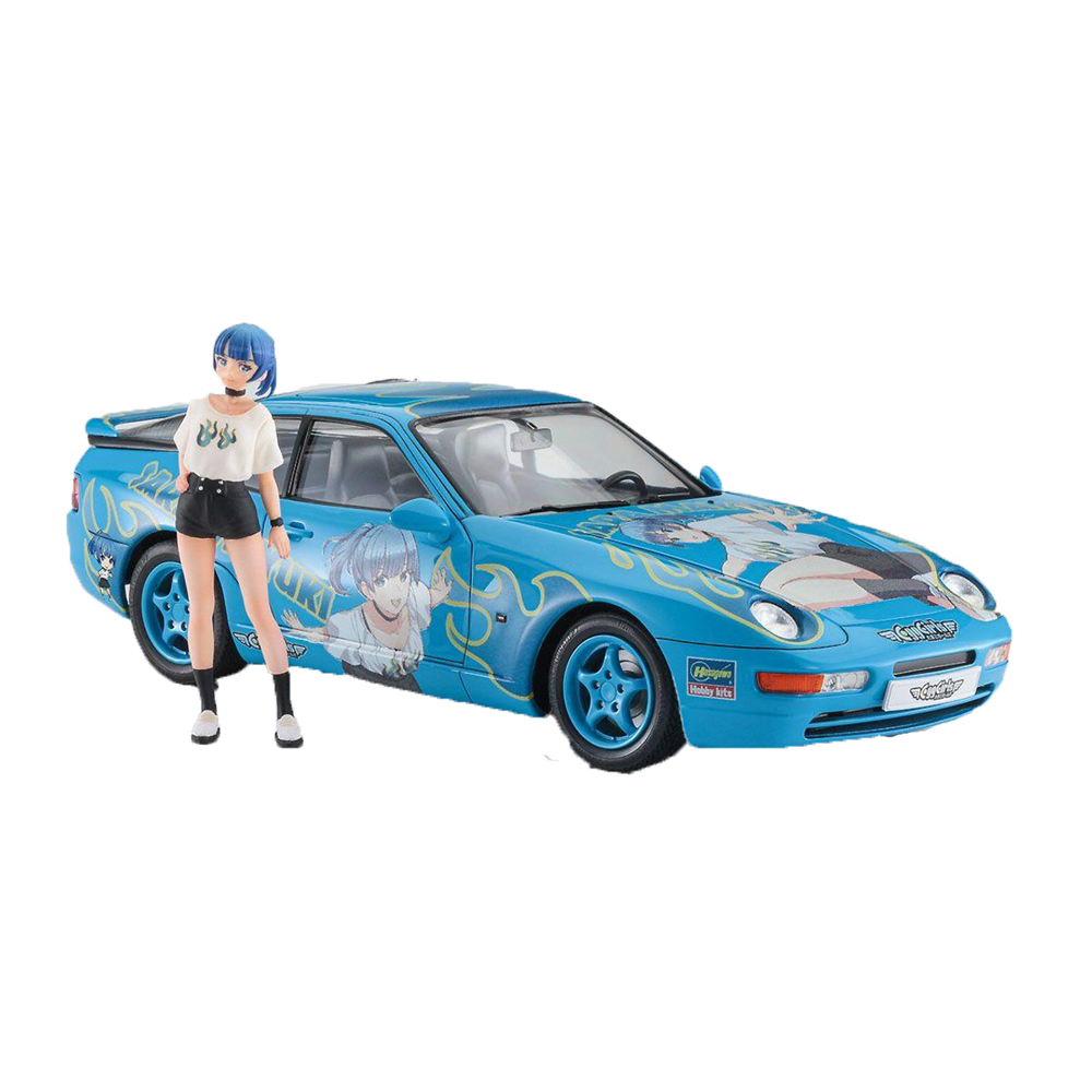 Porsche 968 Sara Mayuki with Figure 1/24 Scale Model
