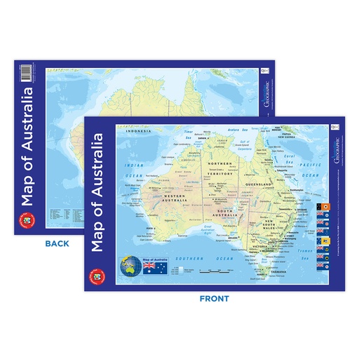 [EV1BQMH01] Map of Australia Poster