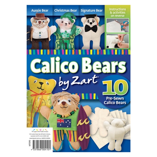 [EV1MHZL01] Calico Teddy Bears 10pcs