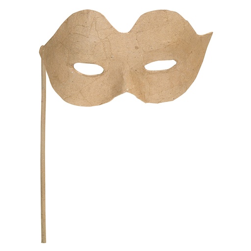 [EV1QDJK01] Papier Mache Eye Mask on a Stick