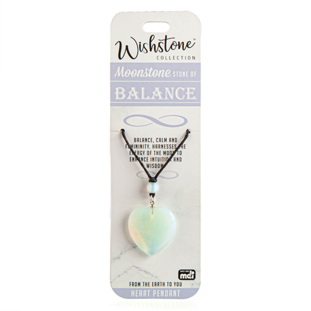 Wishstone Collection Moonstone Heart Pendant