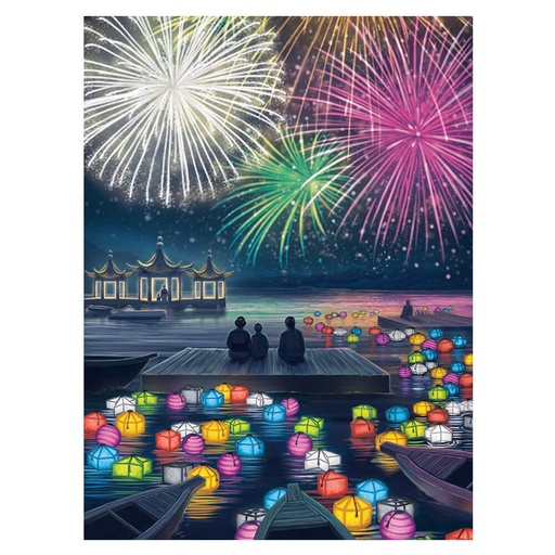 [VR1EPUI01] Lanterns Dice Lights in the Sky Board Game