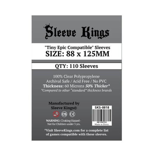 [VR1TWZI01] Board Game Sleeves 88mm x 125mm Tiny Epic Compatible (110)