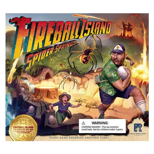 [VR1DJSP01] Fireball Island the Curse of VulKar Spider Spring Board Game