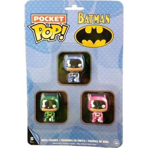 [IC1FFMF01] Batman Pink, Green & Blue US Exclusive Pocket Pop! 3 Pack