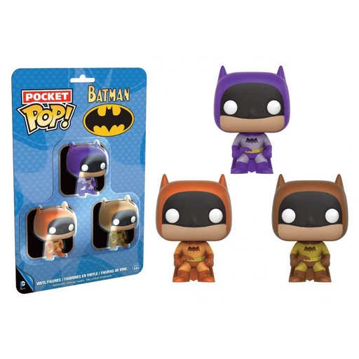 [IC1HCWG01] Batman Brown, Purple & Orange US Pocket Pop! 3 Pack