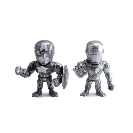 [IC1MMYA01] Captain America 3 Civil War & Iron Man US 4" Bare Metal 2Pk