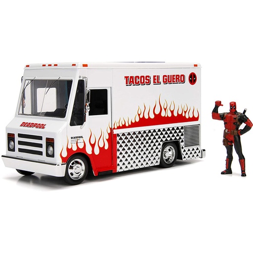 [IC1DRMM01] Deadpool Food Truck Hollywood Rides 1:24 Diecast Vehicle