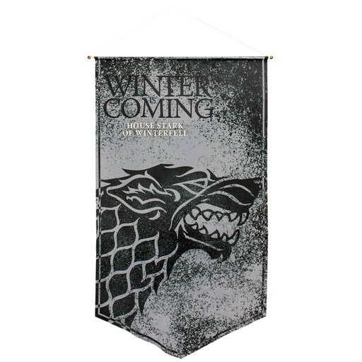 [IC3YQBT01] Game of Thrones Stark of Winterfell Satin Banner