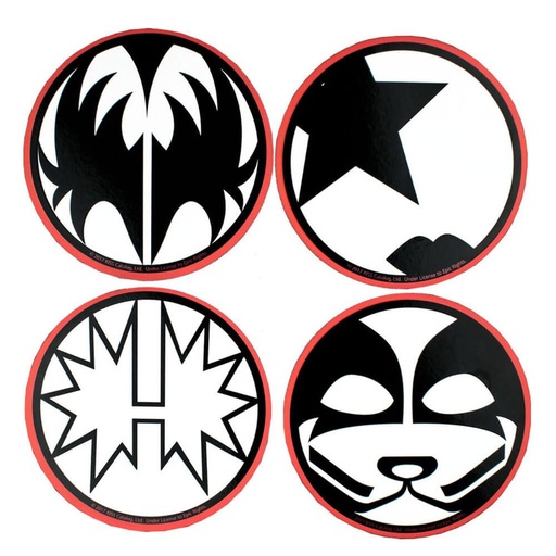 [IC1KRCJ01] Kiss Round Coaster Set