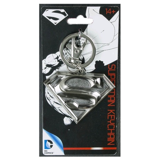 [IC1BMU801] Superman Logo Pewter Keychain