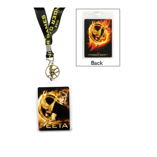 [IC1YDUN01] The Hunger Games Lanyard Peeta with Pin