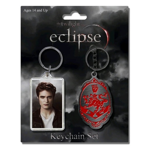 [IC1IVLZ01] The Twilight Saga Eclipse Keychain 2 Pk Edward & Crest