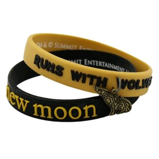 [IC1JCQH01] Twilight New Moon Jewellery Bracelet Rub Set Runs w/ Wolve