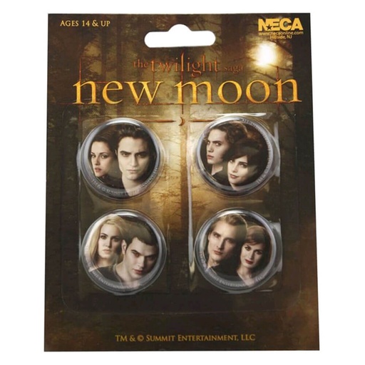 [IC1KVRH01] The Twilight Saga New Moon Pin Set of 4 (Cullens)