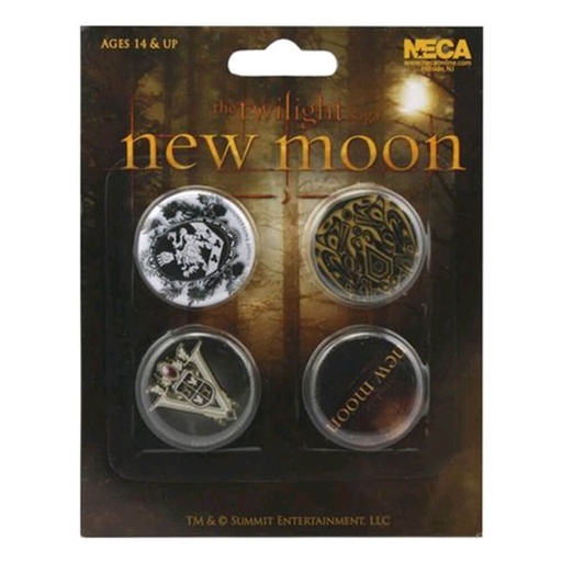 [IC1USFH01] The Twilight Saga New Moon Pin Set Of 4 Crests