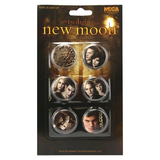 [IC1WBGB01] The Twilight Saga New Moon Pin Set of 6 Jacob & the Cullens