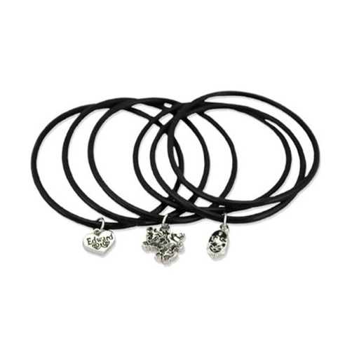 [IC1XLNL01] Twilight Saga New Moon Jewellery Jelly Bangle w/ Charms Ed2