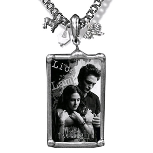 [IC1BSHL01] Twilight Jewellery Charm Necklace (Edward & Bella)