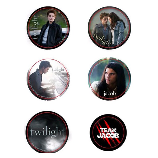 [IC1WNPY01] Twilight Pin Set of 6 Style A (Team Jacob)