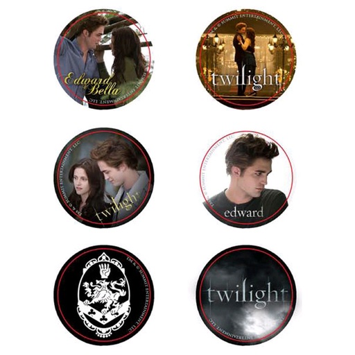 [IC1DHMY01] Twilight Pin Set of 6 Style B (Cullen Crest)