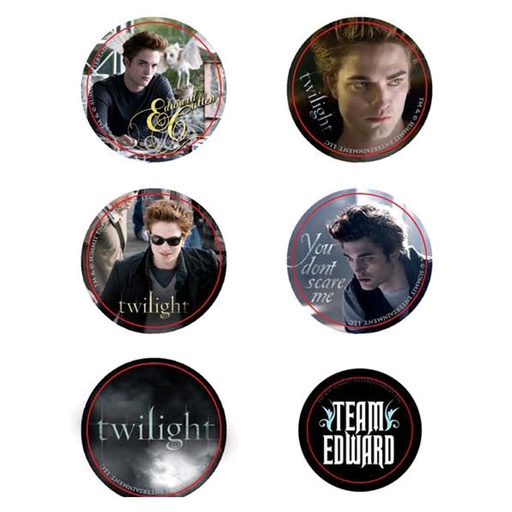[IC1FOQD01] Twilight Pin Set of 6 Style D (Team Edward)