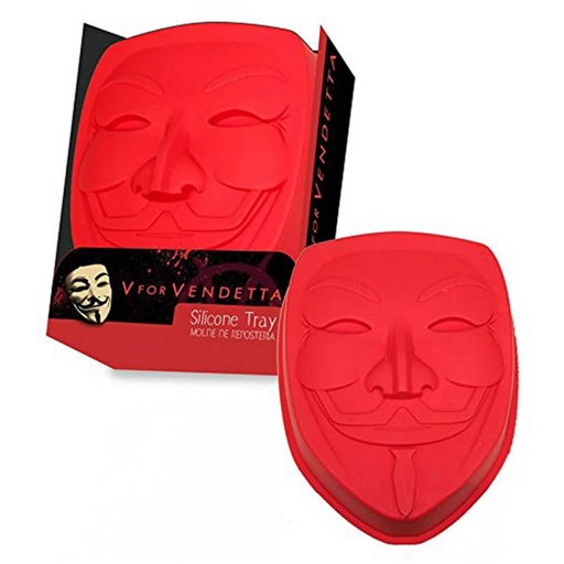[IC1KAGO01] V for Vendetta Mask Silicone Cake Mould