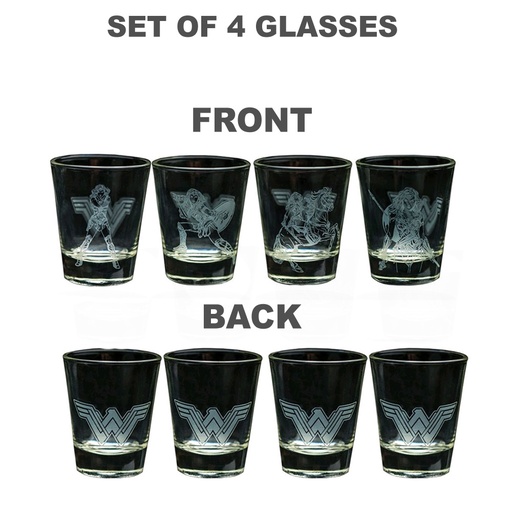 [IC1CTFR01] Wonder Woman Movie Frosted Designs Shot Glass Set
