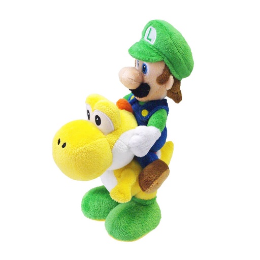[VR2YYWI01] Super Mario Bros Plush Luigi Riding Yoshi 8"