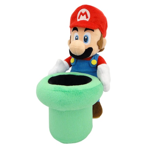 [VR2JRKU01] Super Mario Bros Plush Mario Warp Pipe 9"
