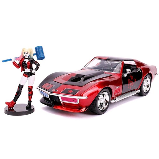 [IC6WUGW01] Batman Harley Quinn 69 Corvette 1:24 Scale Hollywood Ride