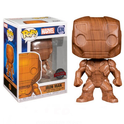 [IC6AAFT01] Iron Man Wood Deco US Exclusive Pop! Vinyl