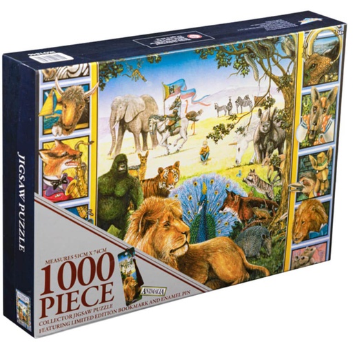 [IC7RRVV01] Animalia Book Cover 1000 piece Collector Jigsaw Puzzle