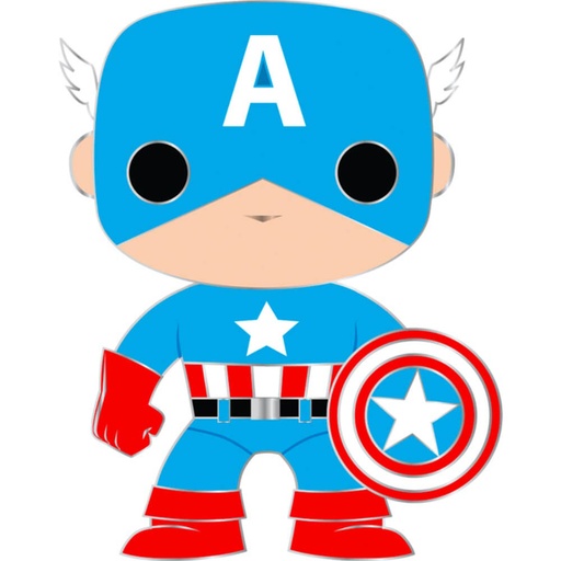 [IC7BEOG01] Captain America 4" Pop! Enamel Pin