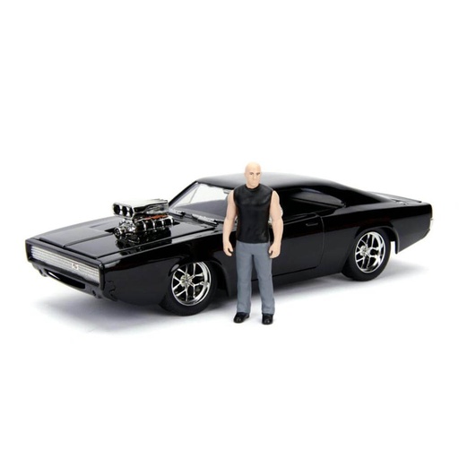 [IC7GWNQ01] F&F Dom's Dodge Charger with Dom 1:24 Diecast Model Kit