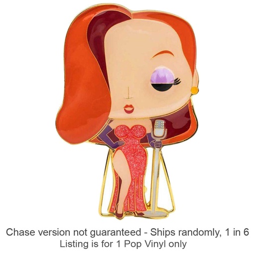 [IC7FHHO01] Jessica Rabbit 4" Pop! Enamel Pin Chase Ships 1 in 6