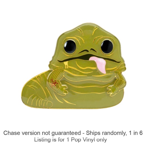 [IC7TFOM01] Jabba the Hutt 4" Pop! Enamel Pin Chase Ships 1 in 6