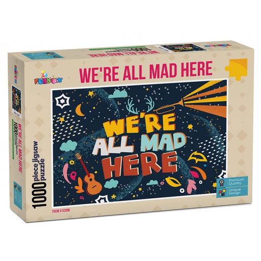[VR3BMJI01] Funbox Puzzle Were All Mad Here Puzzle (1000 pieces)