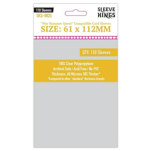 [VR3BTCR01] SK Board Game Sleeves War Hammer Quest (110/ Pack)