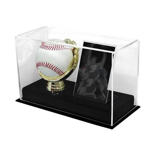 [VR3JPAY01] BCW Acrylic Gold Glove Ball and Card Display