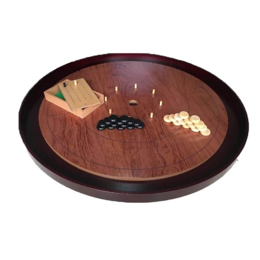 [VR3IWAT01] Crokinole Rosewood Board Game