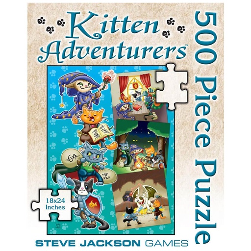 [VR3TCJG01] Steve Jackson Games: Kitten Adventures 500pc Puzzle