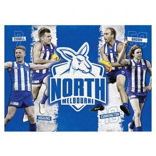 [VR3GVSD01] 1000pc AFL Puzzle North MEL Kangaroos 4 Player