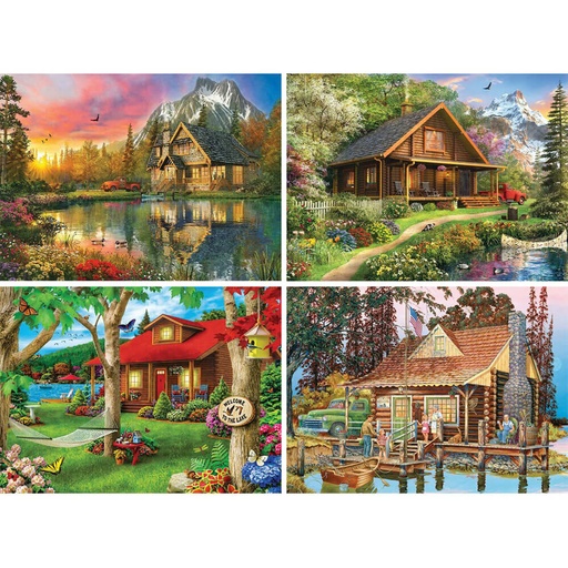 [VR3LQMQ01] Masterpieces Puzzle The Great Outdoors 4 Pack (500 pcs)