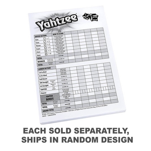 [AB2GUIT01] Yahtzee Score Pad (1pc Random Style)