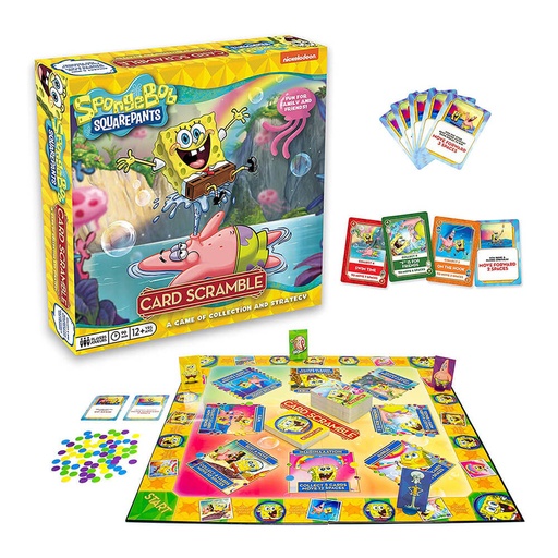 [WV4LDII01] Aquarius Spongebob SquarePants Card Scramble Board Game