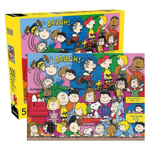 [WV4OVSJ01] Aquarius Peanuts Cast Puzzle (500pcs)